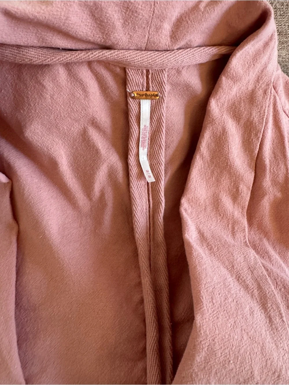 Free People Dusty Pink Linen Blazer